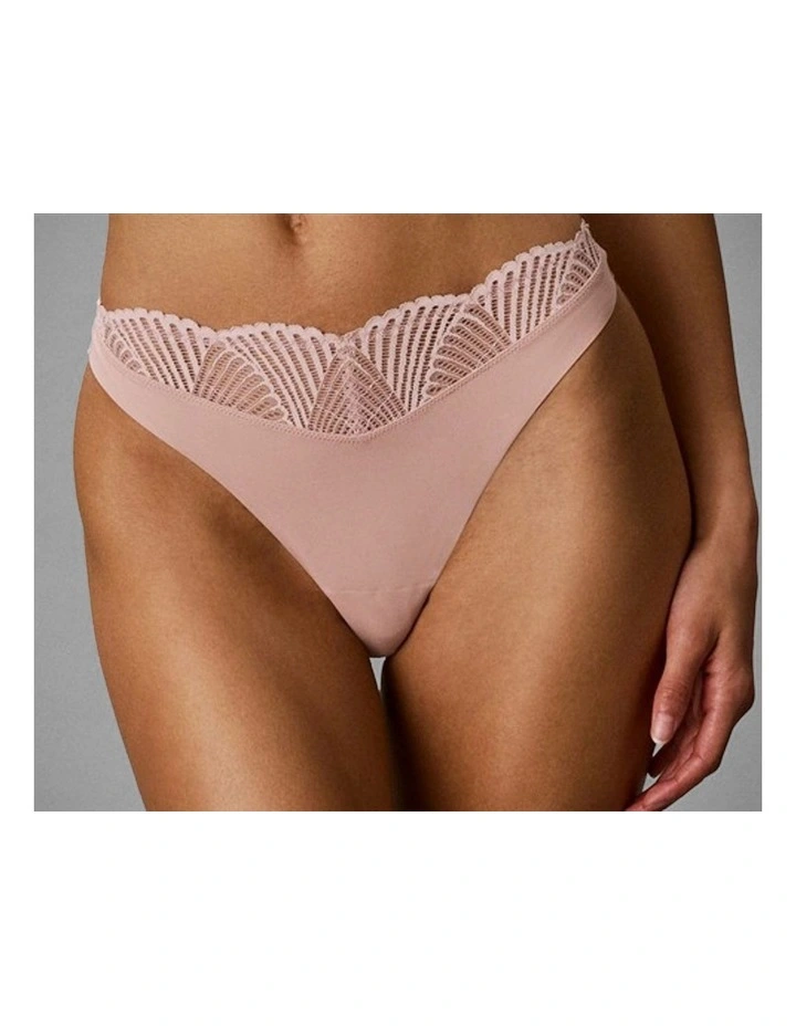 Calvin Klein Perfectly Fit Lace Thong Subdued image 1