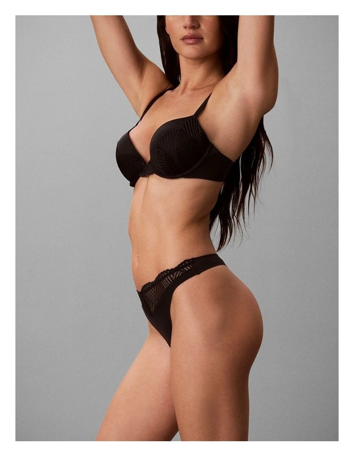 Perfectly Fit Lace Thong Black image 3