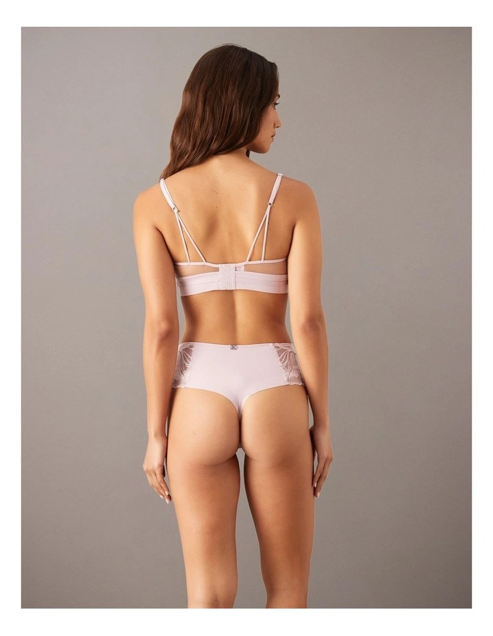 CK Black Geo Lace High Waisted Thing in Hawaii Orchid image 2