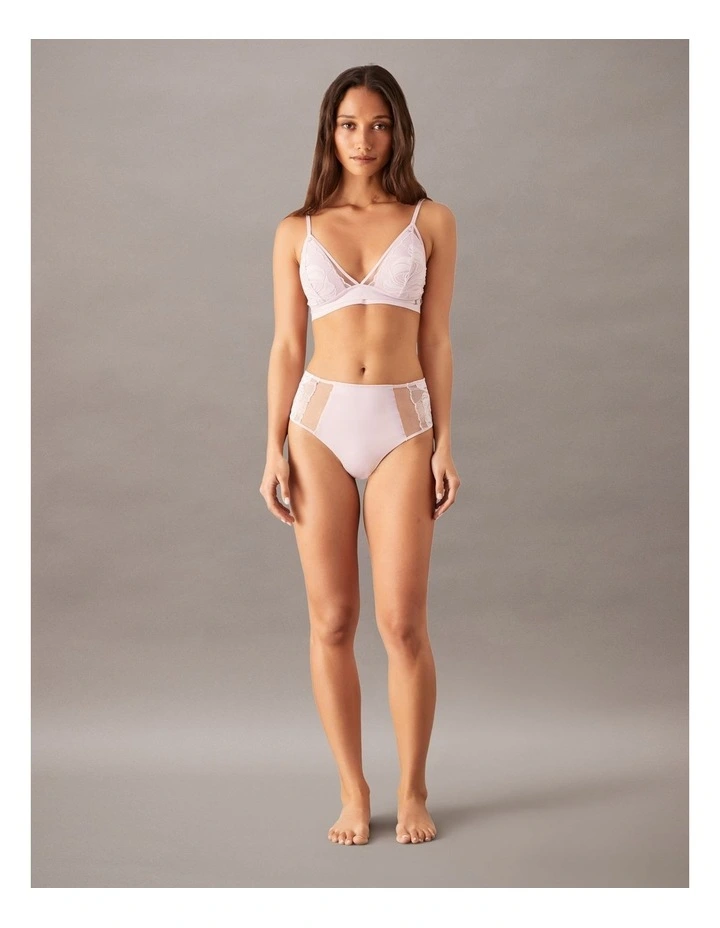 CK Black Geo Lace High Waisted Thing in Hawaii Orchid image 5