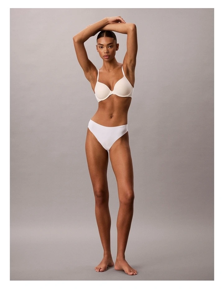 INVISIBLES MICROFIBER STRETCH THONG CLASSIC WHITE image 5