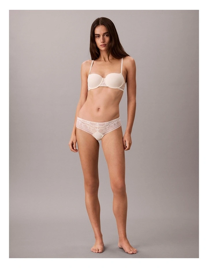 SIGNATURE STRETCH LACE THONG IVORY image 6
