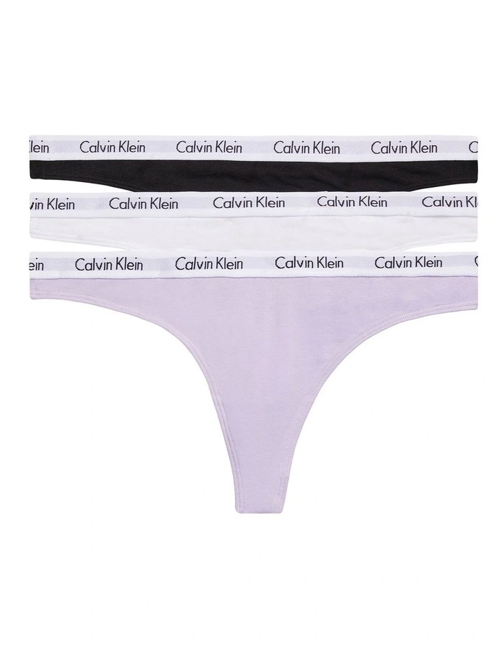Carousel Thong 3 Pack in Multi image 1