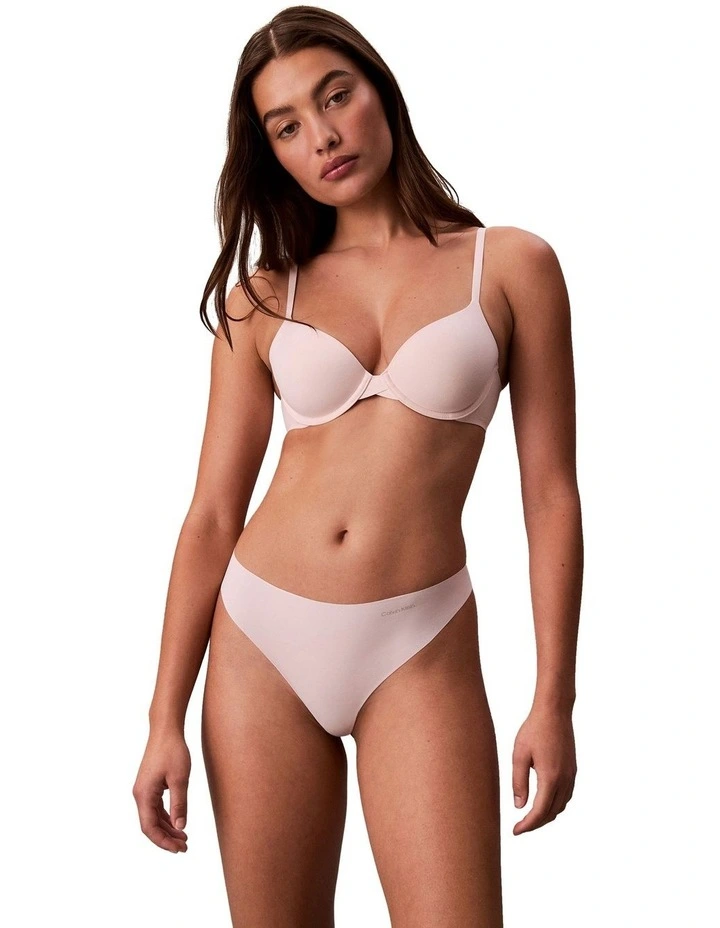 Invisibles Microfiber Stretch Thong 5 Pack in Multi image 3