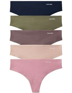 Invisibles Microfibre Stretch Thong in Multi