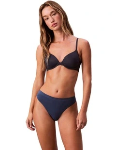 Bonded Flex Seamless Thong in Blue