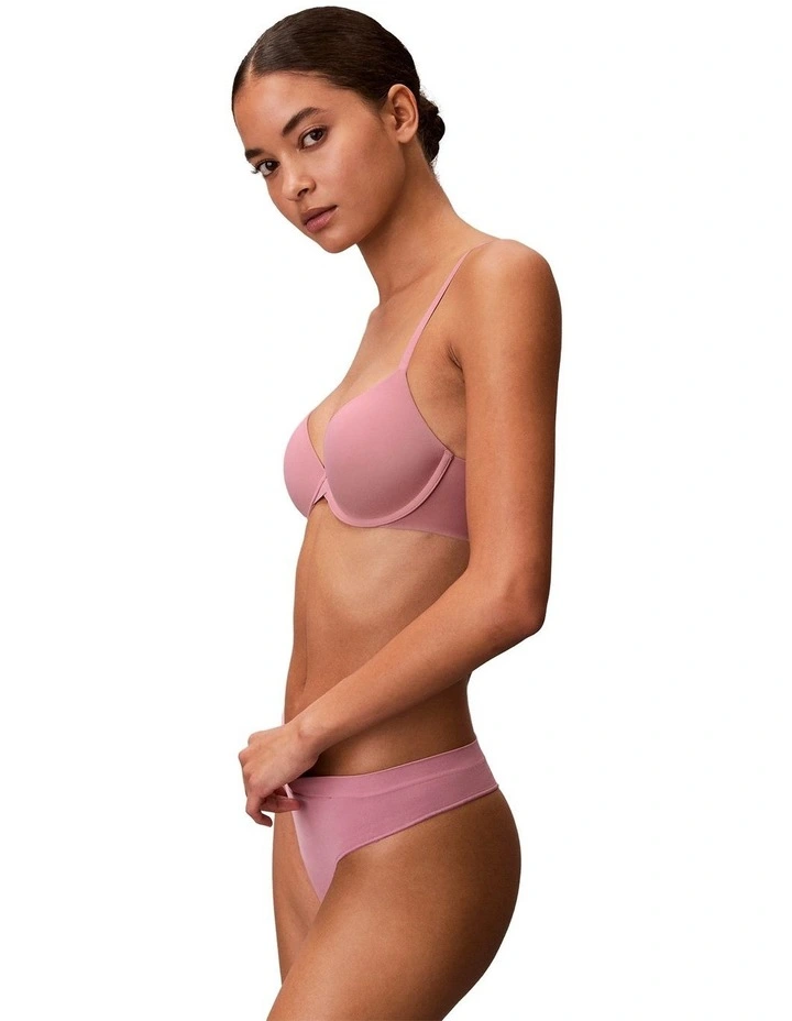 Bonded Flex Seamless Thong in Soft Mauve image 3