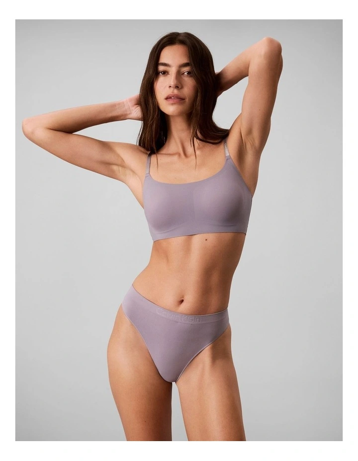Bonded Flex Seamless Thong Quicksilver image 3