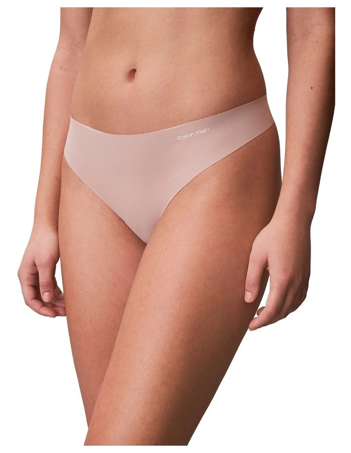 Invisibles Microfibre Stretch Thong of 3 Pack in Multi image 2