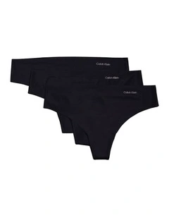 Invisibles Micro Thong 3 Pack in Beige