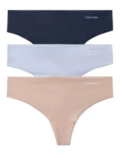 Invisibles Thong Pack Of 3 in Multi