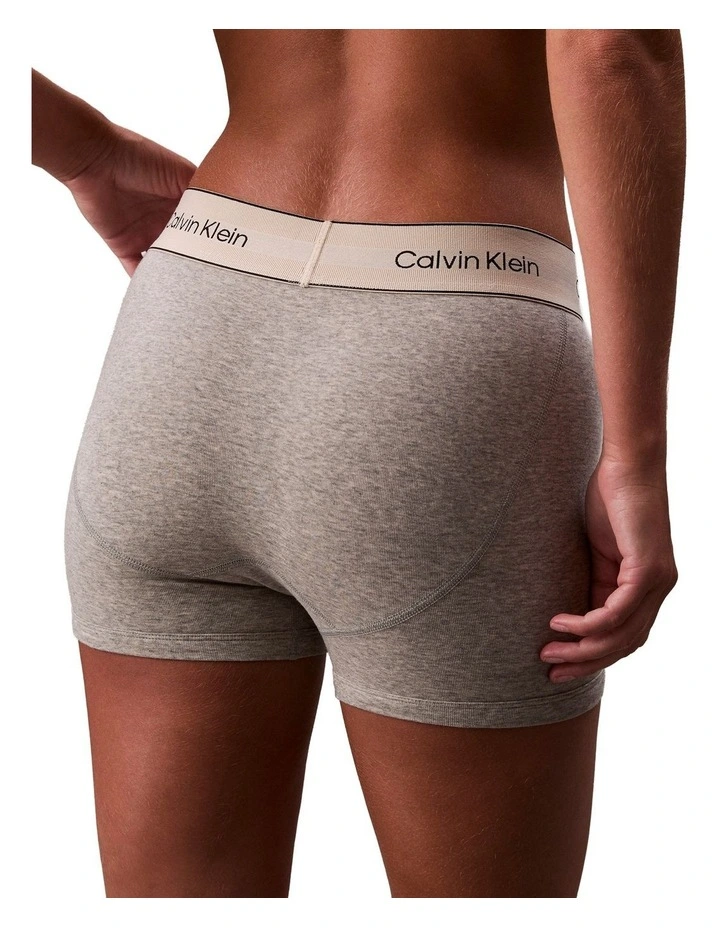 Heritage Cotton Boxer Brief in Grey image 2