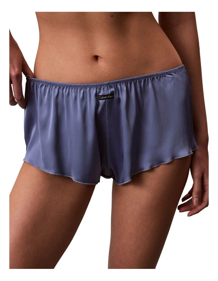 Signature Satin Tapshort in Blue Tulip image 1