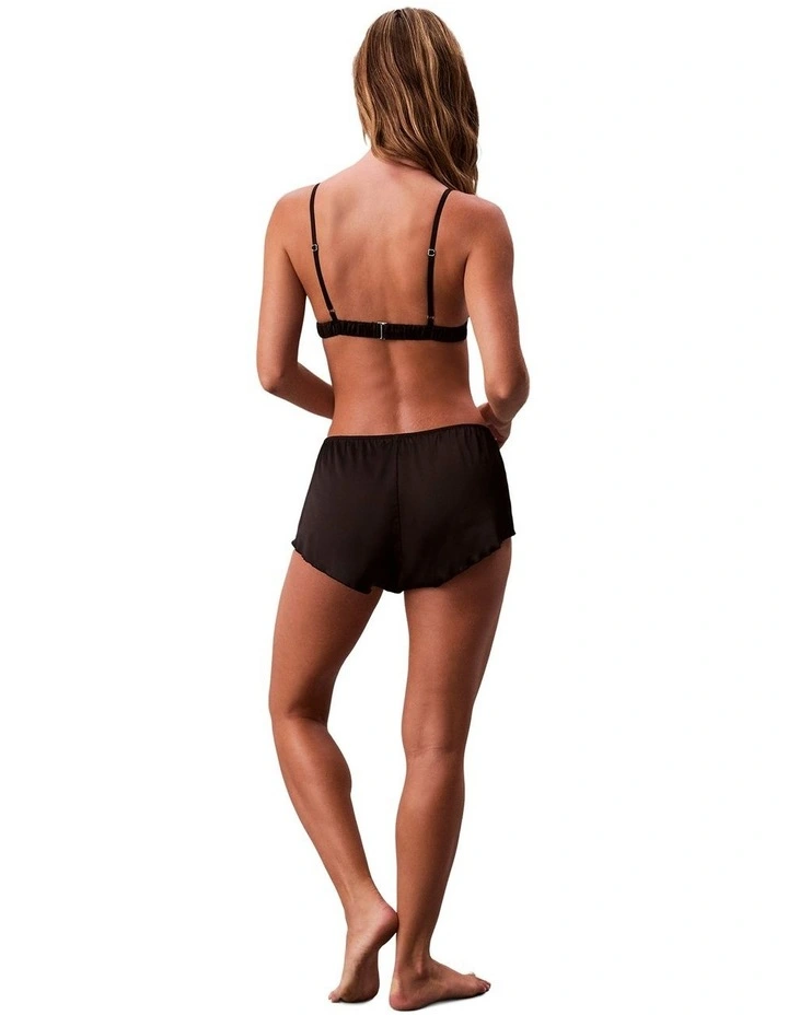Signature Satin Tapshort in Black image 4