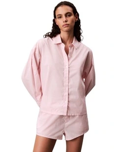 Cotton Poplin Logo Wb Short in Potpourri