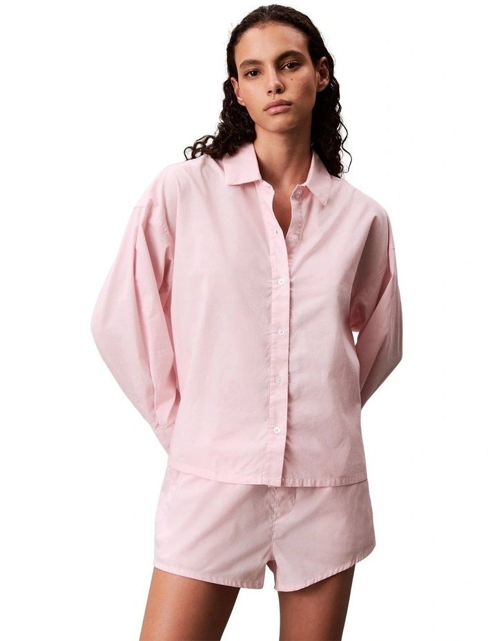 Cotton Poplin Logo Wb Short in Potpourri image 1