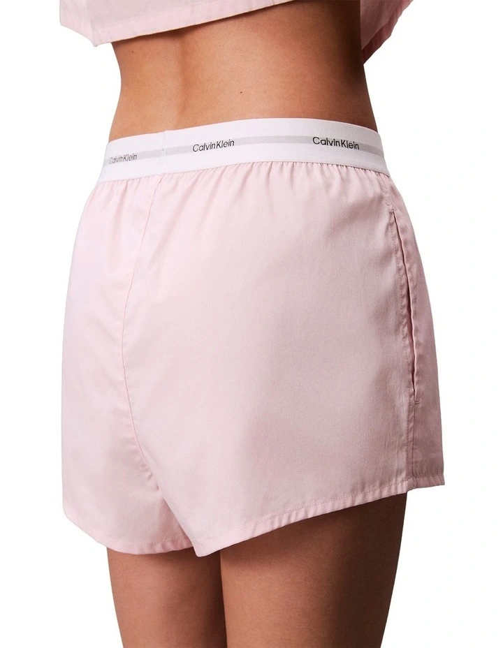 Cotton Poplin Logo Wb Short in Potpourri image 3