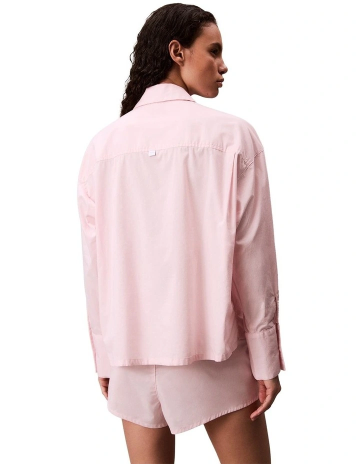 Cotton Poplin Logo Wb Short in Potpourri image 4