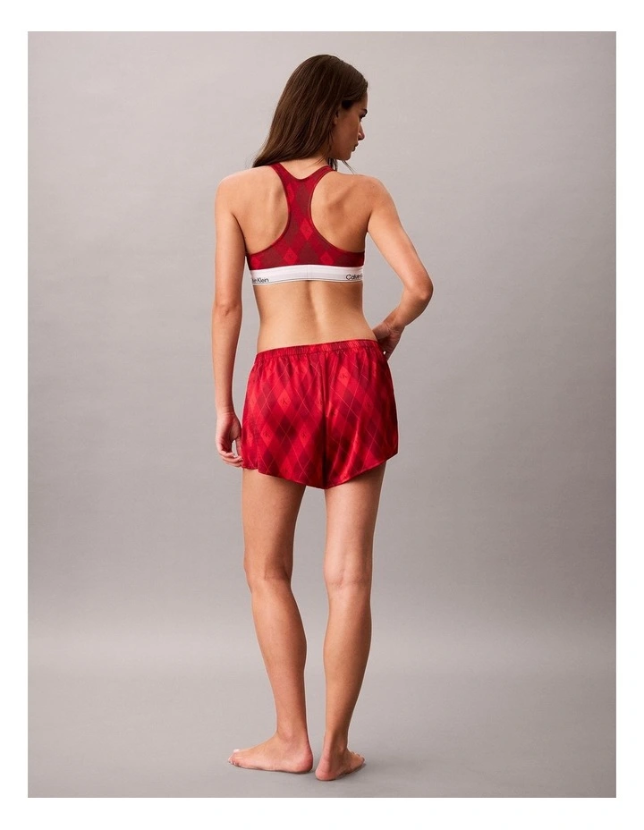 SATIN SHEEN SATIN SHORT 21636 ARGYLE 25 ESTABLISHED RED image 4