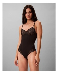 Perfectly Fit Lace Bodysuit Black