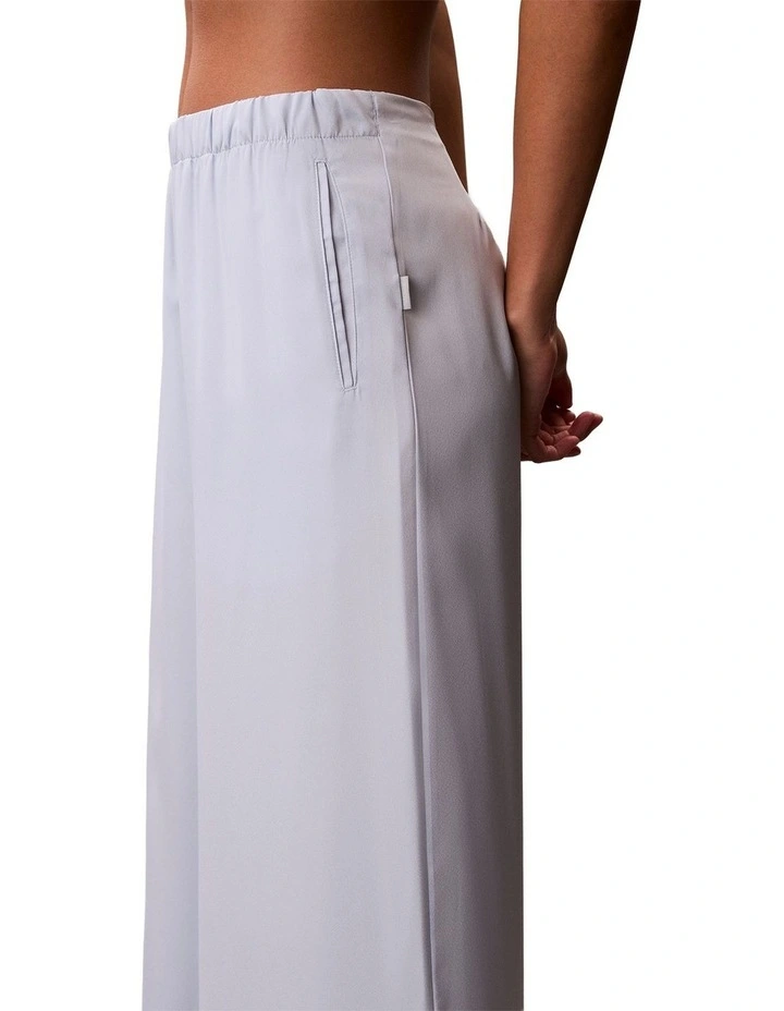 Satin Sheen Sensual Satin Wide Leg Pant in Arctic Ice image 2