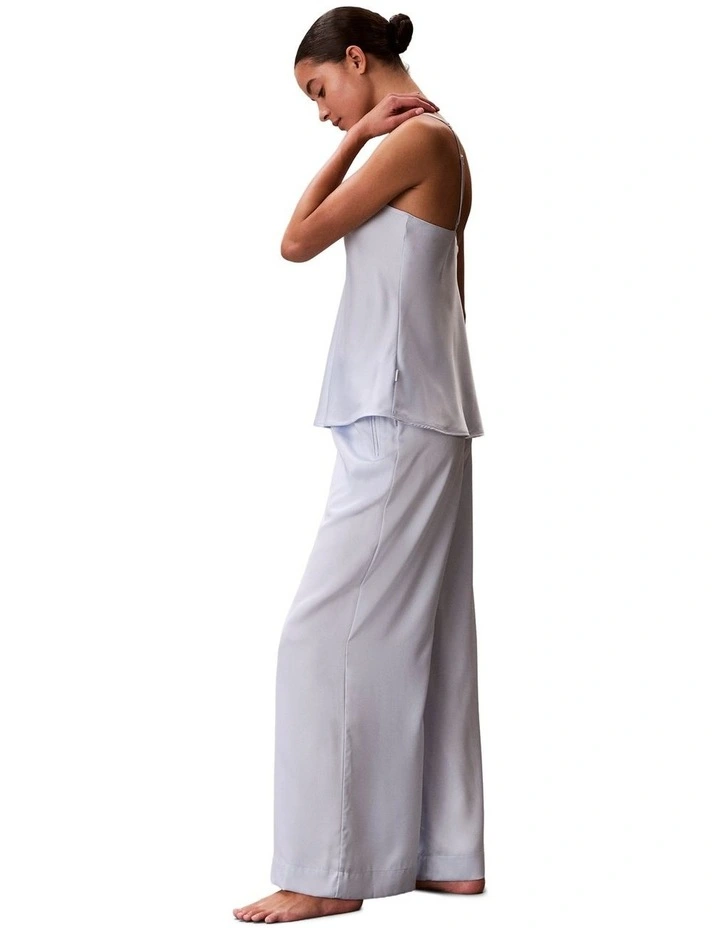 Satin Sheen Sensual Satin Wide Leg Pant in Arctic Ice image 4