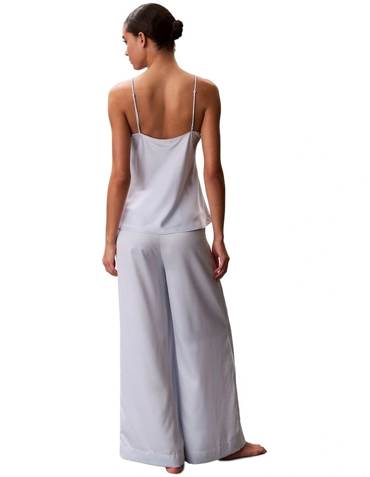 Satin Sheen Sensual Satin Wide Leg Pant in Arctic Ice image 5