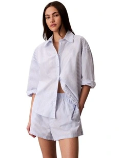 Cotton Poplin Covered Wb Short in Multi