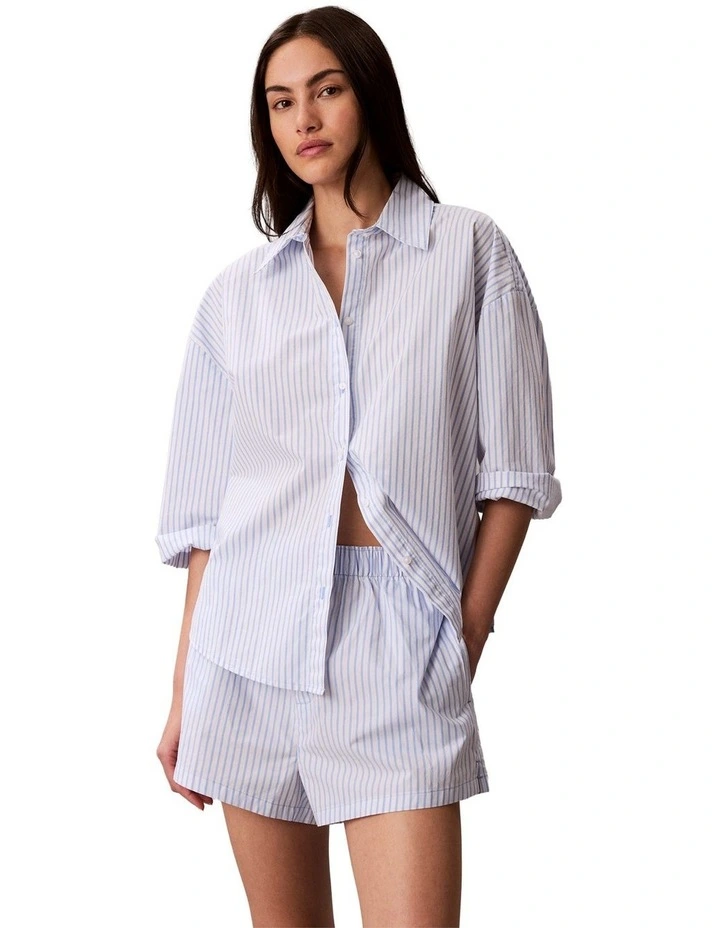 Cotton Poplin Covered Wb Short in Multi image 1