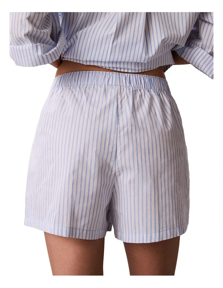 Cotton Poplin Covered Wb Short in Multi image 3