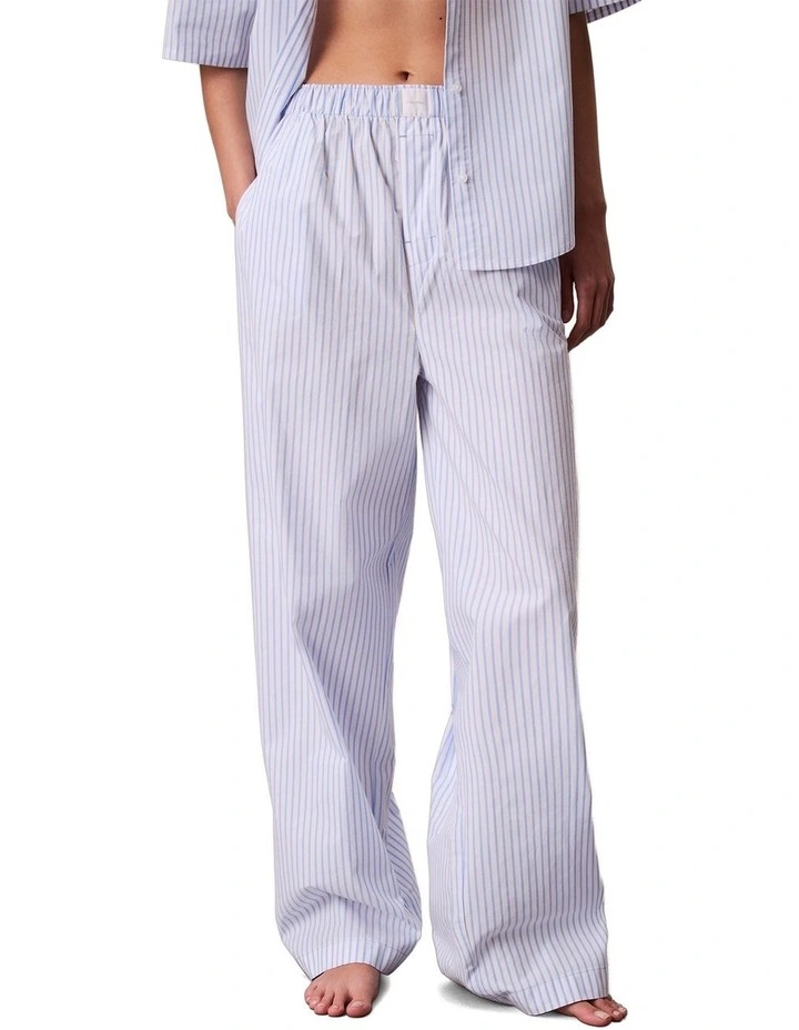 Cotton Poplin Covered Wb Pant in Multi image 1