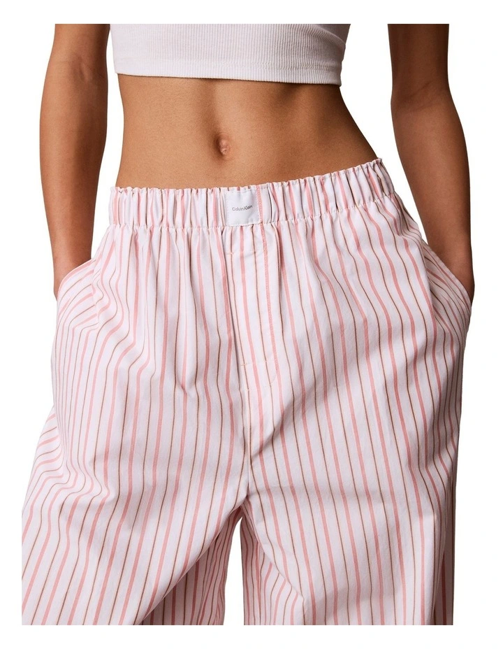 Cotton Poplin Covered Poplin Pant in Aurora Stripe Peach Bliss image 2