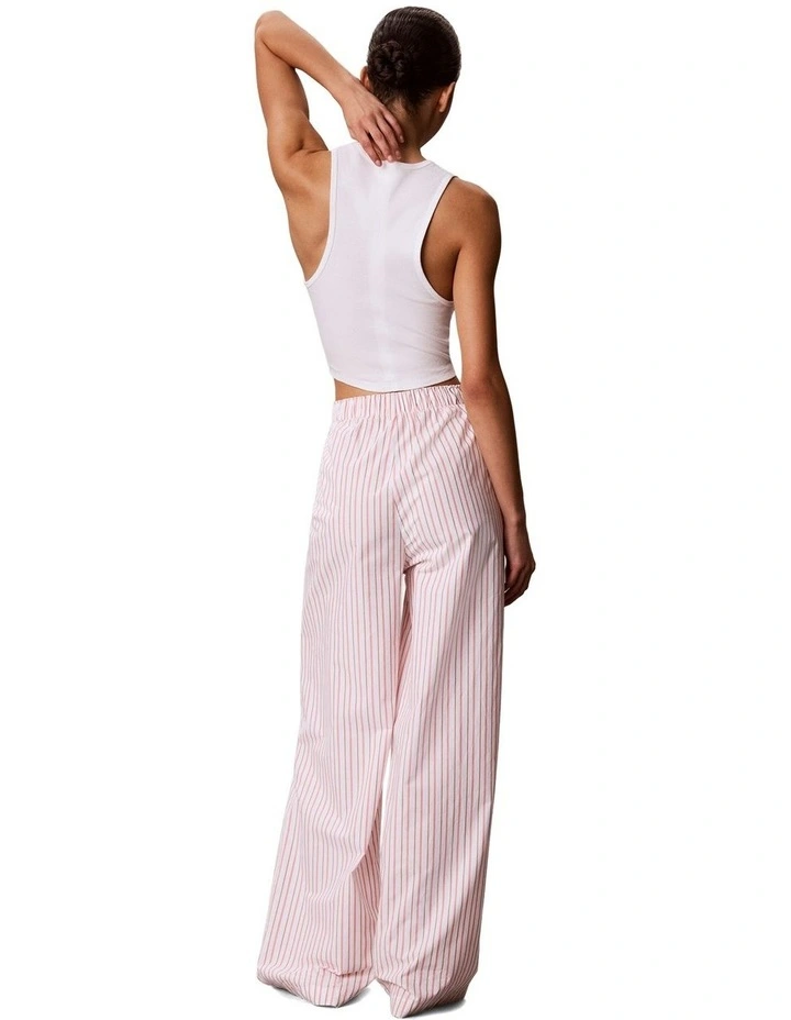 Cotton Poplin Covered Poplin Pant in Aurora Stripe Peach Bliss image 5