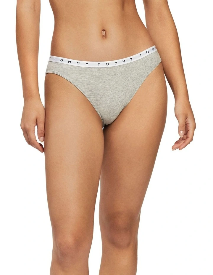 Cotton Bikini 3 Pack in Pink/Stripe/Grey image 4
