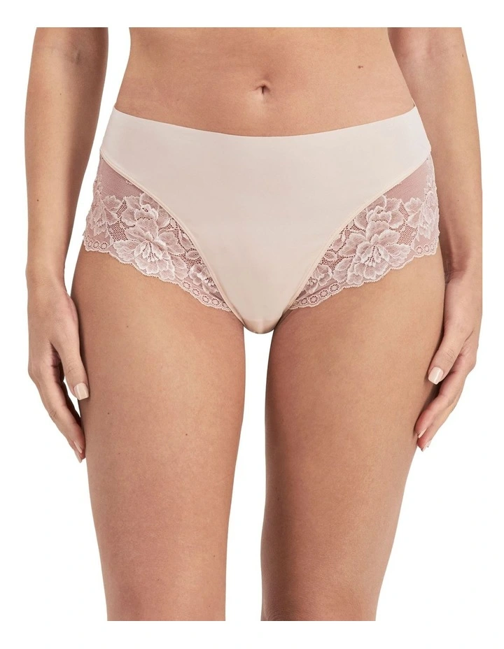 Hi Waist Bikini In Pastel Rose image 1