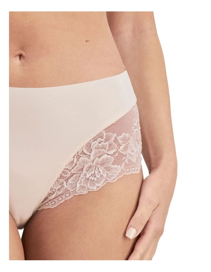 Hi Waist Bikini In Pastel Rose image 5
