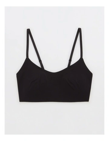 Smoothez Skinny Scoop Bralette in True Black