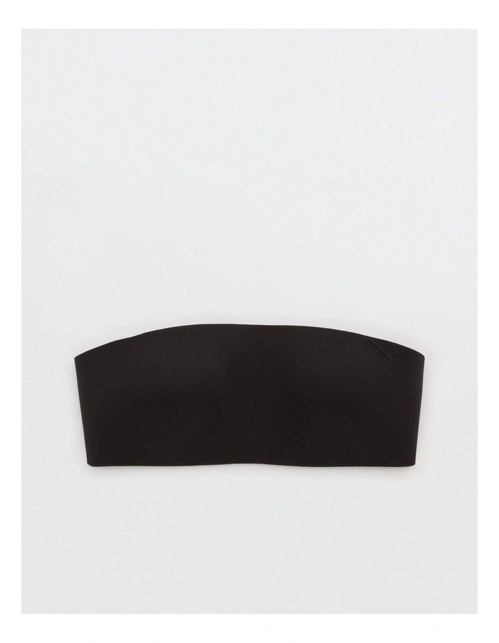Smoothez Lightly Lined Bandeau Bralette in True Black image 1