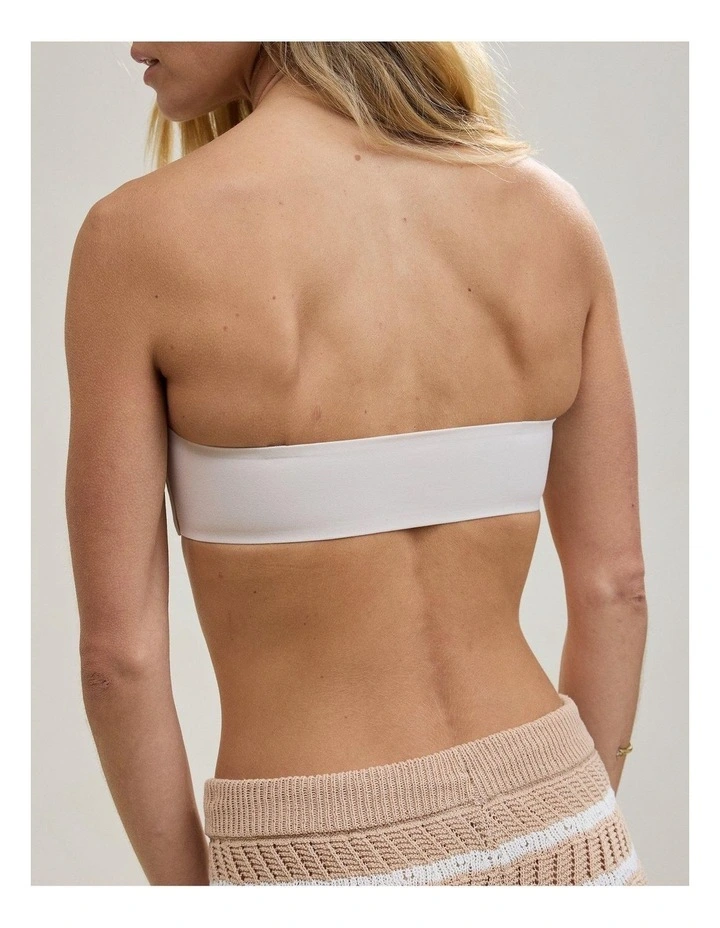 Smoothez Lightly Lined Bandeau Bralette in Cake Batter image 4