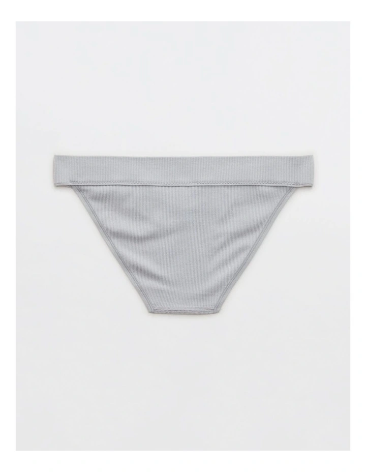 Seamless Ultra Low Rise Bikini Underwear in Medium Heather Gray image 2