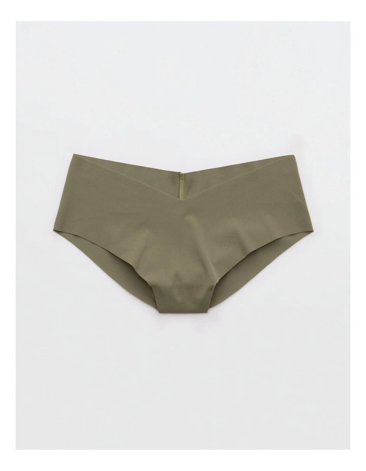 SMOOTHEZ No Show Cheeky Underwear in Olive Fun image 1