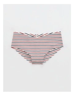 Superchill No Show Cotton Cheeky Underwear in Summer Burgundy