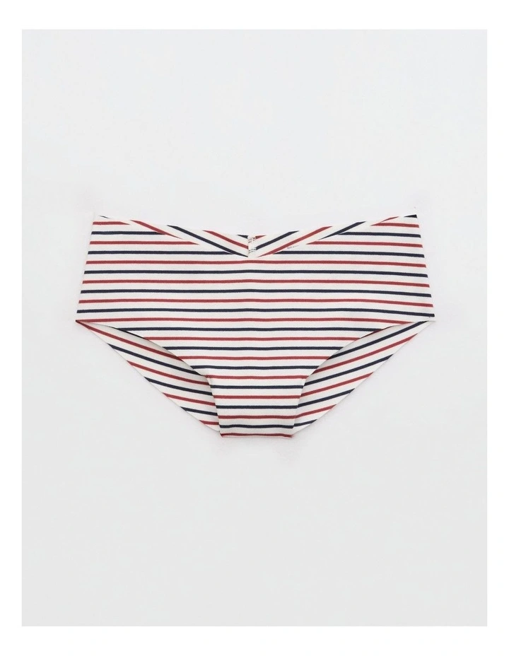 Superchill No Show Cotton Cheeky Underwear in Summer Burgundy image 1