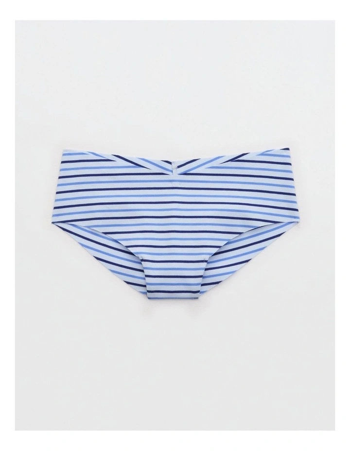Superchill No Show Cotton Cheeky Underwear in Eyelet Blue image 1