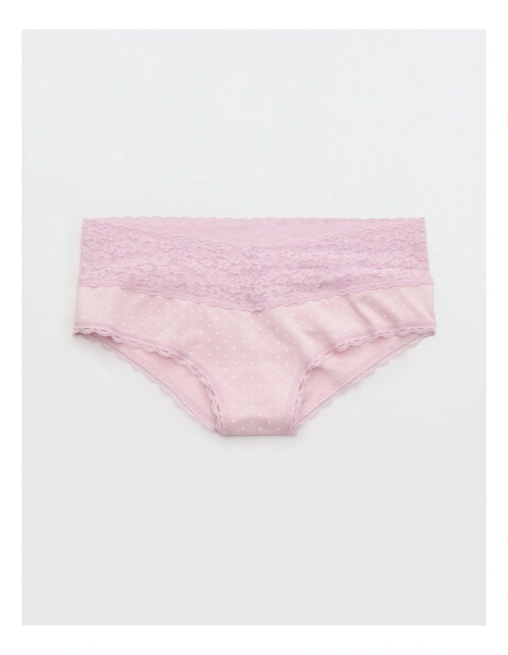 Superchill Vintage Lace Cotton Cheeky Underwear in Bright Violet image 1