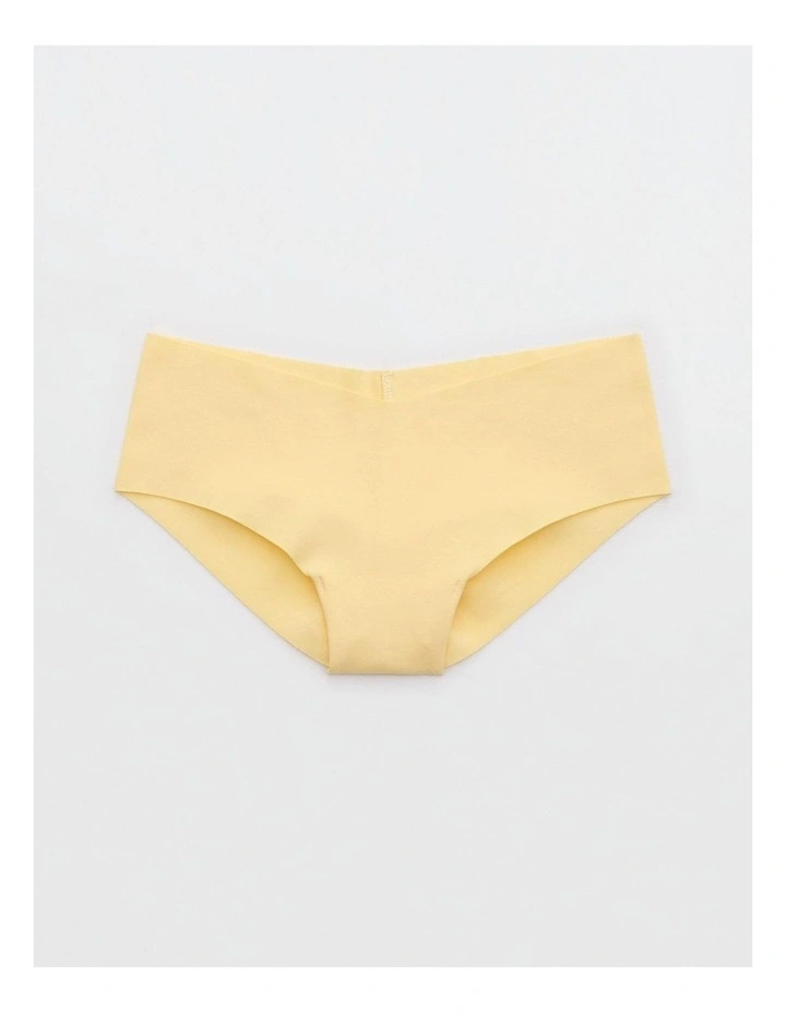 Superchill No Show Cotton Cheeky Underwear in Yellow Notes image 1