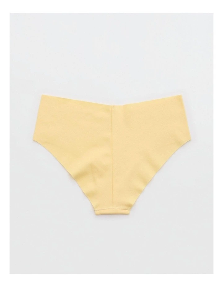 Superchill No Show Cotton Cheeky Underwear in Yellow Notes image 2