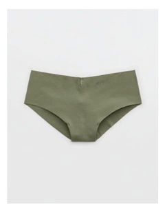 Superchill No Show Cotton Cheeky Underwear in Olive Fun