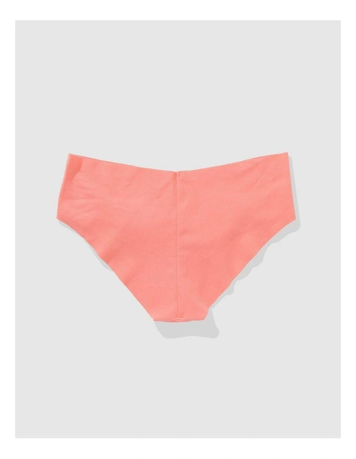Superchill No Show Cotton Cheeky Underwear in Coral Crush image 2