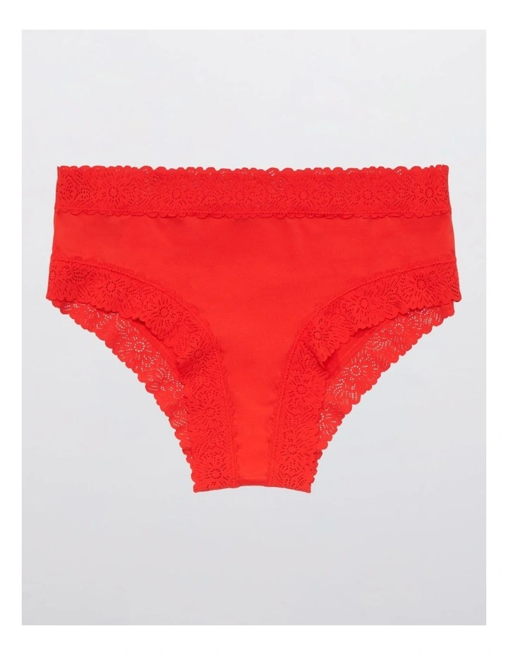 Sunnie Blossom Lace Cheeky Underwear in Holiday Red image 1